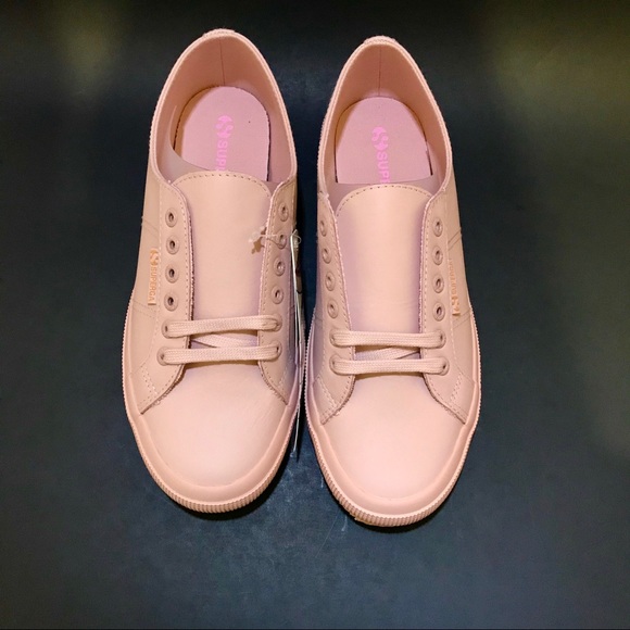 Superga Light Pink Leather Sneaker Women’s - Picture 4 of 8